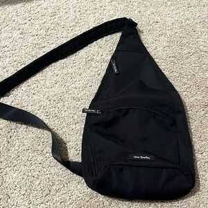 Vera Bradley black sling backpack